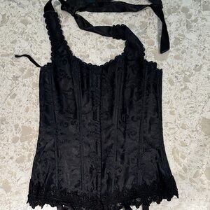 Frederick's of Hollywood Black Lace Corset